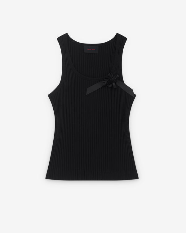 Simone Rocha - Men’s Ribbon Daisy Vest - (Black/Black)