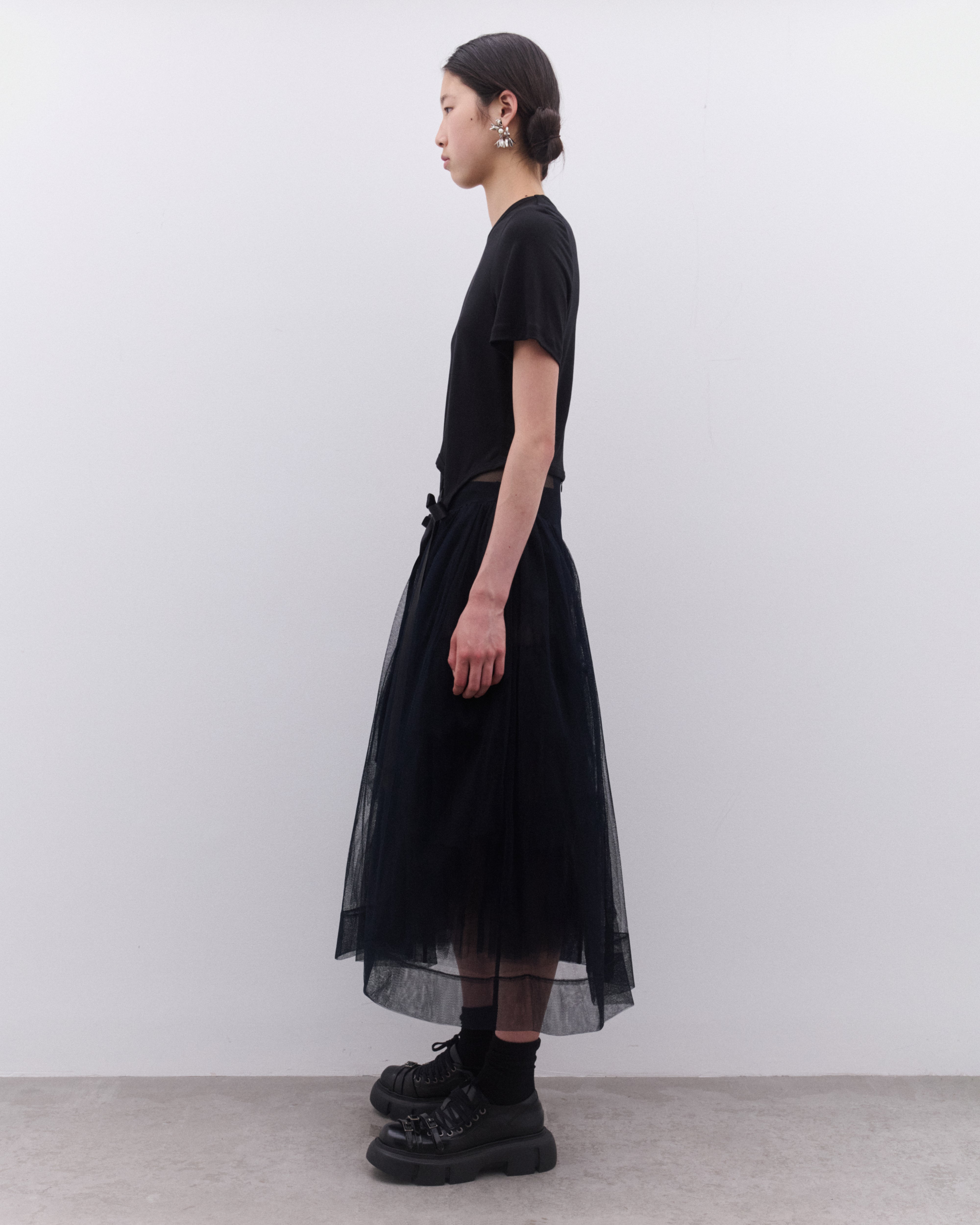 Simone Rocha: Women's Easy Short Sleeve T-Shirt (Black) | Dover