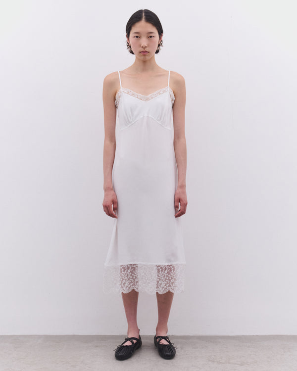 Simone Rocha - Women’s Lace Trim Slip Dress - (Ivory)