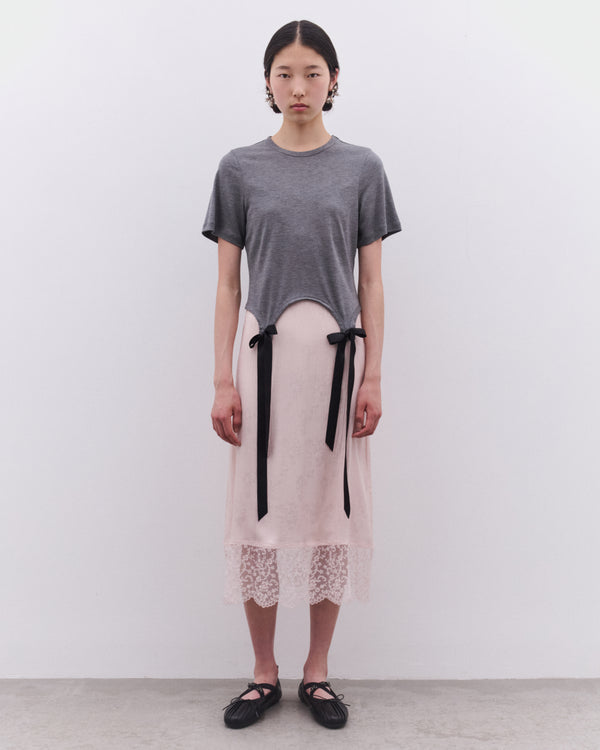 Simone Rocha - Women’s Easy Short Sleeve T-Shirt - (Grey Marl)