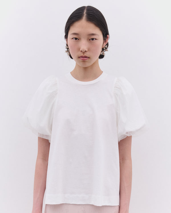 Simone Rocha - Women’s Puff Sleeve T-Shirt - (White)