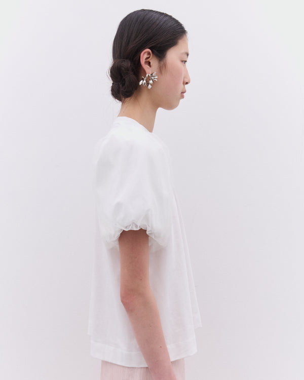 Simone Rocha - Women’s Puff Sleeve T-Shirt - (White)