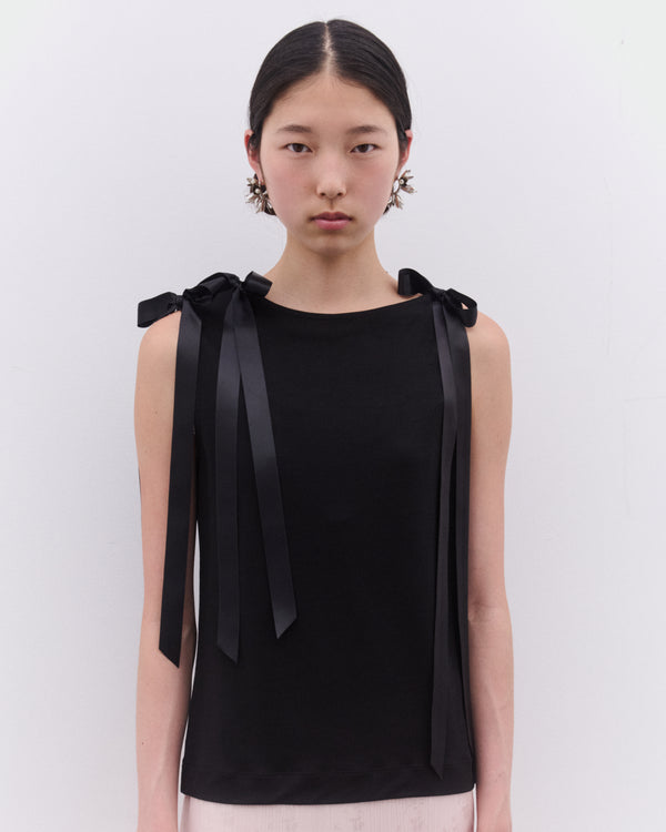 Simone Rocha - Women’s Ribbon Tank Top - (Black)