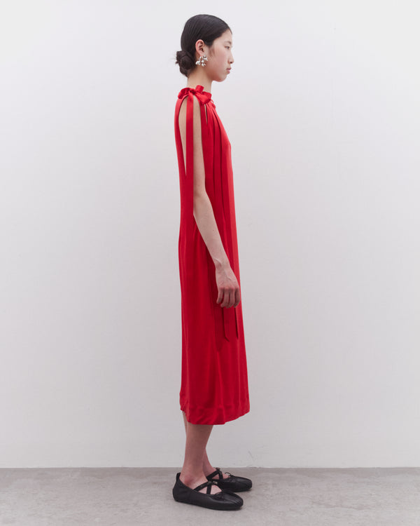 Simone Rocha - Women’s Ribbon Strap Dress - (Red)