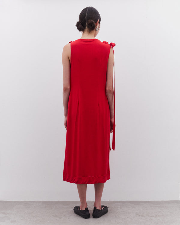Simone Rocha - Women’s Ribbon Strap Dress - (Red)