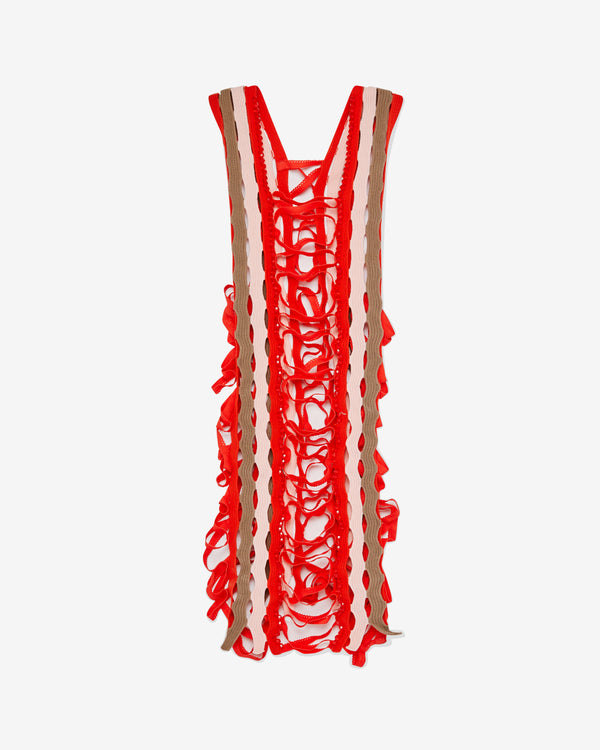 Sinead O'Dwyer - Women's Squiggle Tank - (Red/Tan)