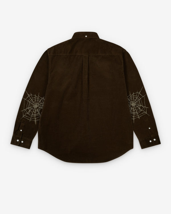 Palace - Men's Skull Crest Cord Shirt - (Brown)