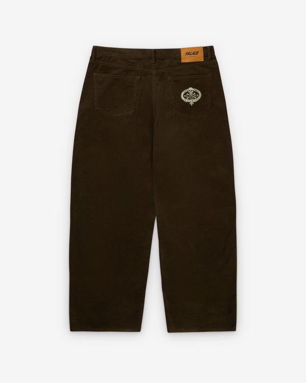 Palace - Men's Skull Crest P90 Baggy Cord - (Brown)