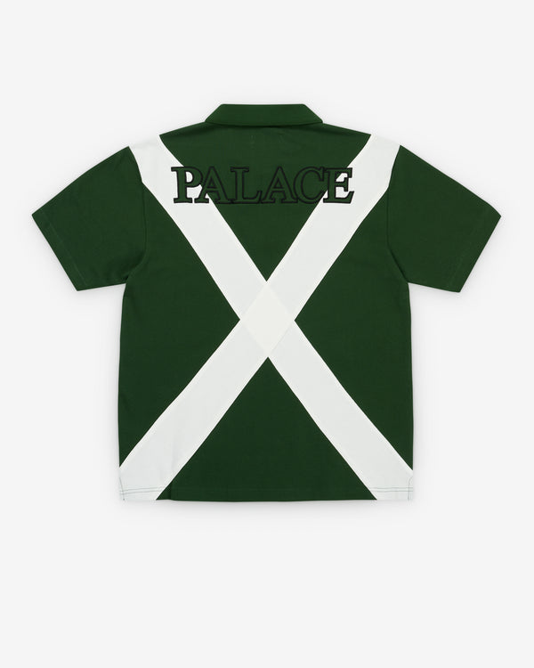 Palace - Men's Skull Crest Polo - (Racey Green)