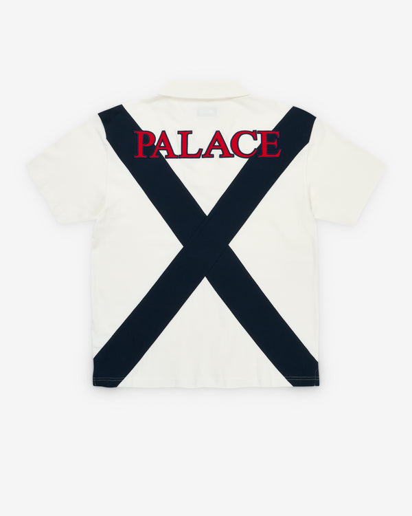 Palace - Men's Skull Crest Polo - (White)