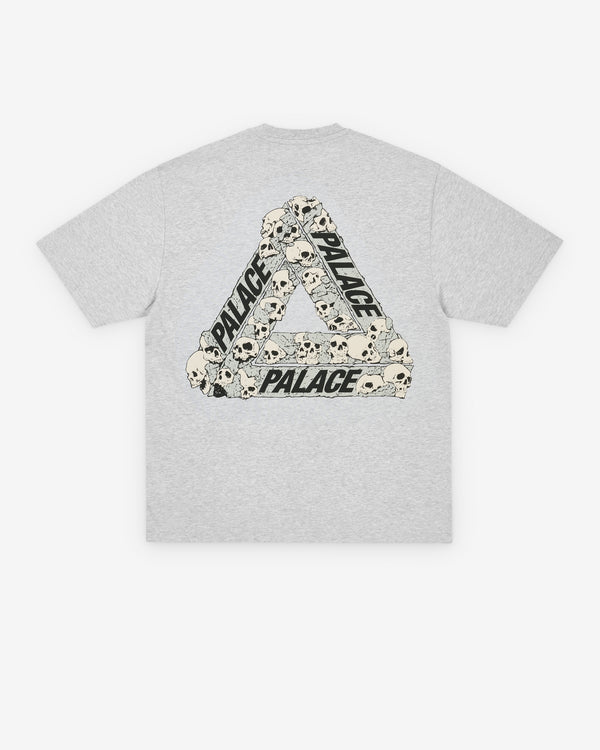Palace - Men's Skull Tri T-Shirt - (Grey Marl)