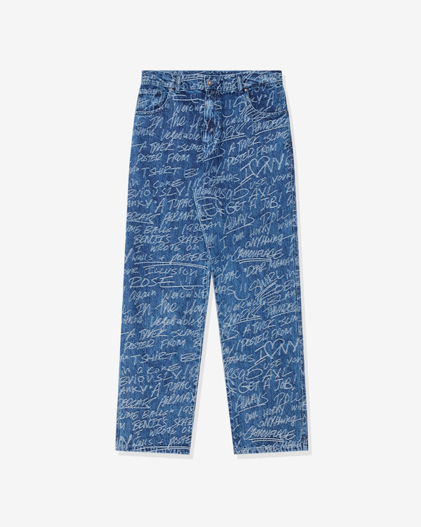 Sky High Farms - Unisex KS Graffiti Straight Leg Jeans - (Dark Blue)