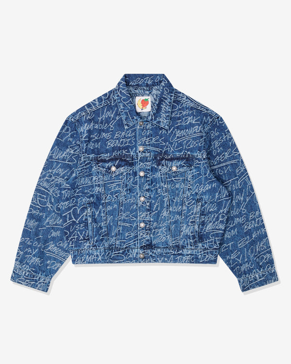 Sky High Farms - Unisex KS Graffiti Denim Jacket - (Dark Blue)