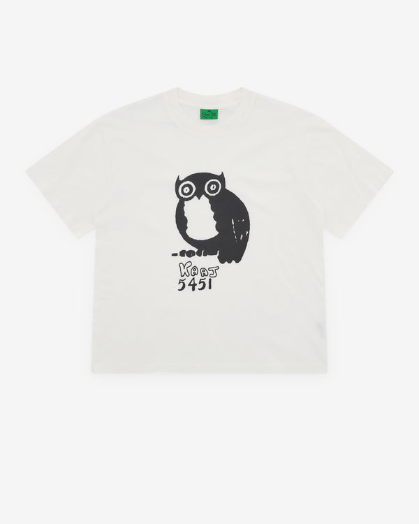 Small Talk - Men’s Owl T-Shirt - (White)