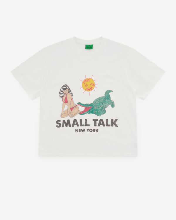 Small Talk - Men’s Gator Girl T-Shirt - (White)