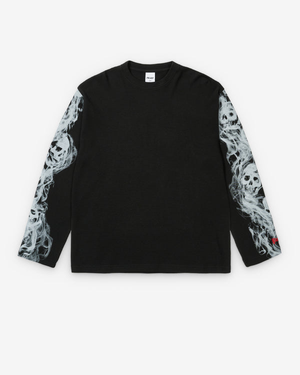 Palace - Men's Smoked Waffle Longsleeve - (Black)
