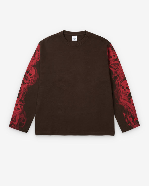 Palace - Men's Smoked Waffle Longsleeve - (Fox)