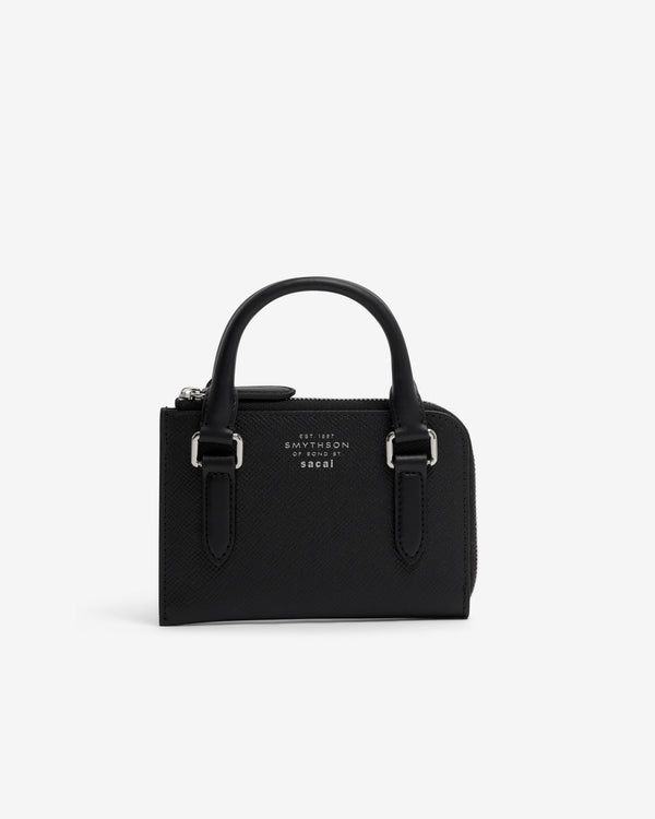 Sacai - Smythson Panama Small Flat Pouch - (Black)