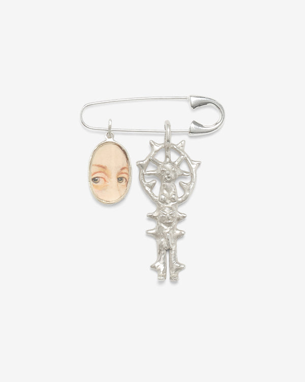 Sophie Glover - Lovers Eye, Happy Bellyman Charm - (Silver)