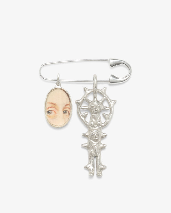 Sophie Glover - Lovers Eye, Happy Bellyman Charm - (Silver)