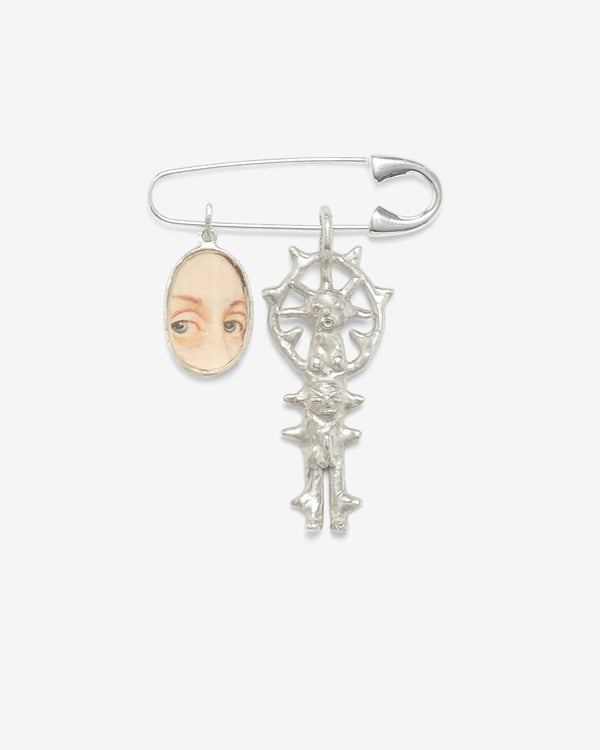 Sophie Glover - Lovers Eye, Happy Bellyman Charm - (Silver)
