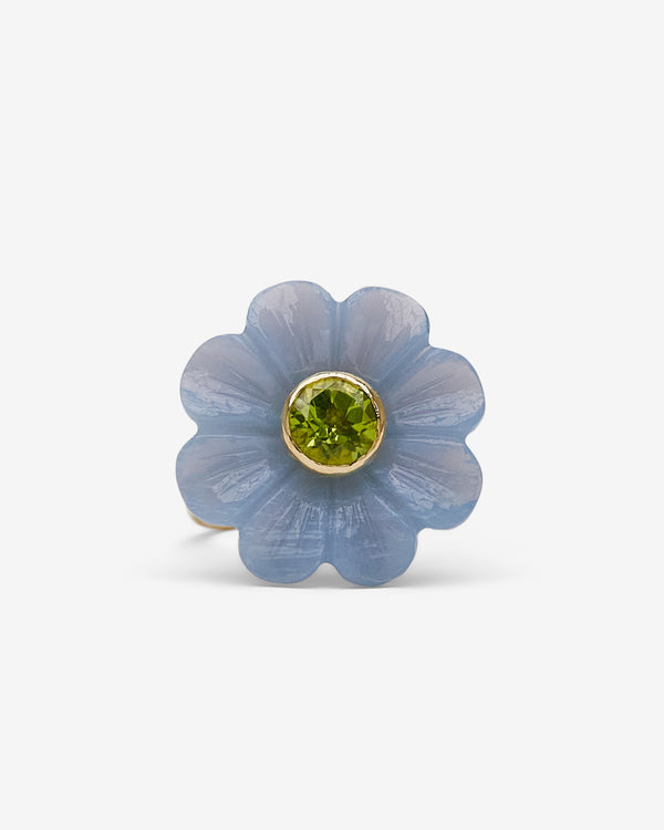 Sophie Joanne - Daisy Flower Ring Small - (Gold/Blue)