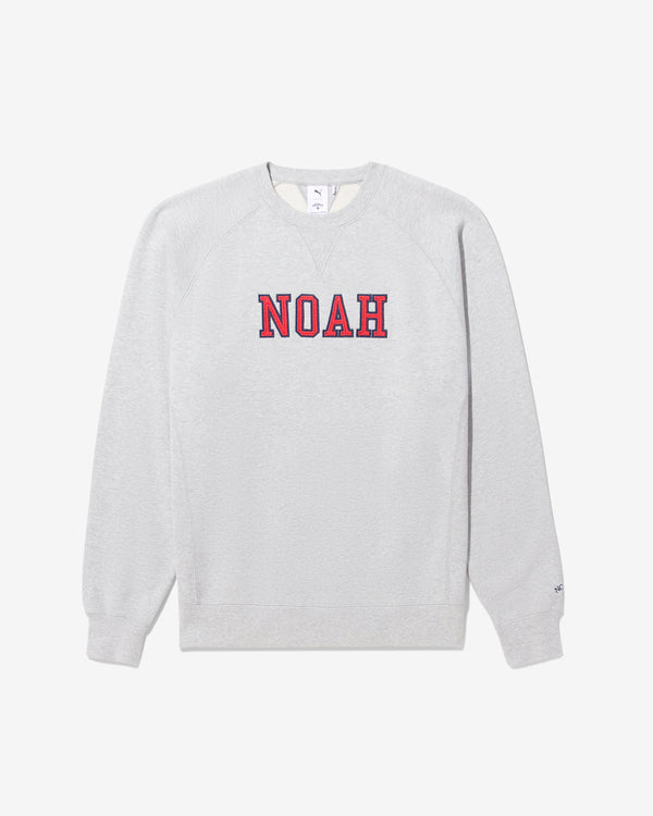 Noah - Men's Puma Noah Varsity Crewneck - (Heather Grey)