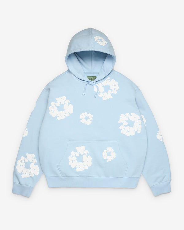 Denim Tears - Men's Powder Cotton Wreath Hoodie - (Blue)