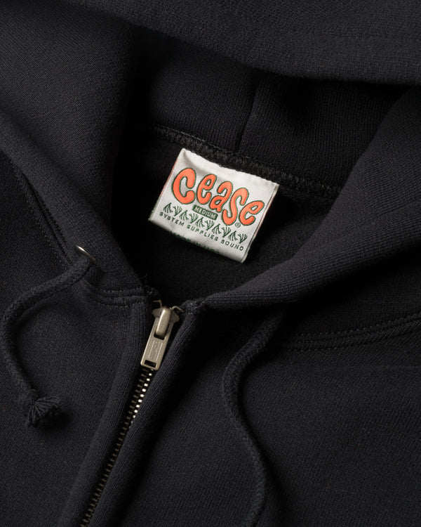 Cease - Men's Standard Zip Hoodie - (Black)