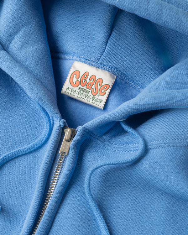 Cease - Men's Standard Zip Hoodie - (Marine Blue)