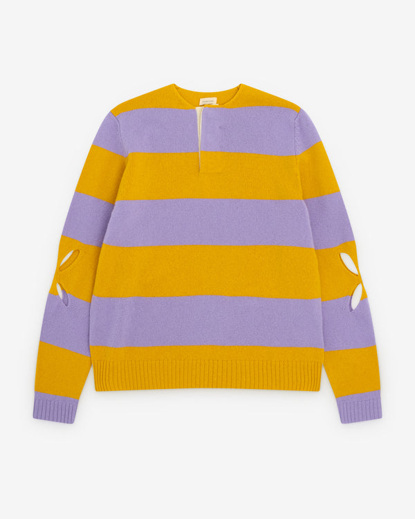 Stefan Cooke - Men’s Rugby Knit - (Yellow/Purple)
