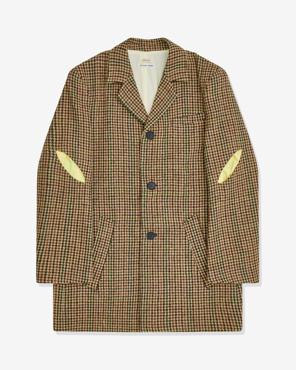 Stefan Cooke - Men's Slashed Coat - (Houndstooth)