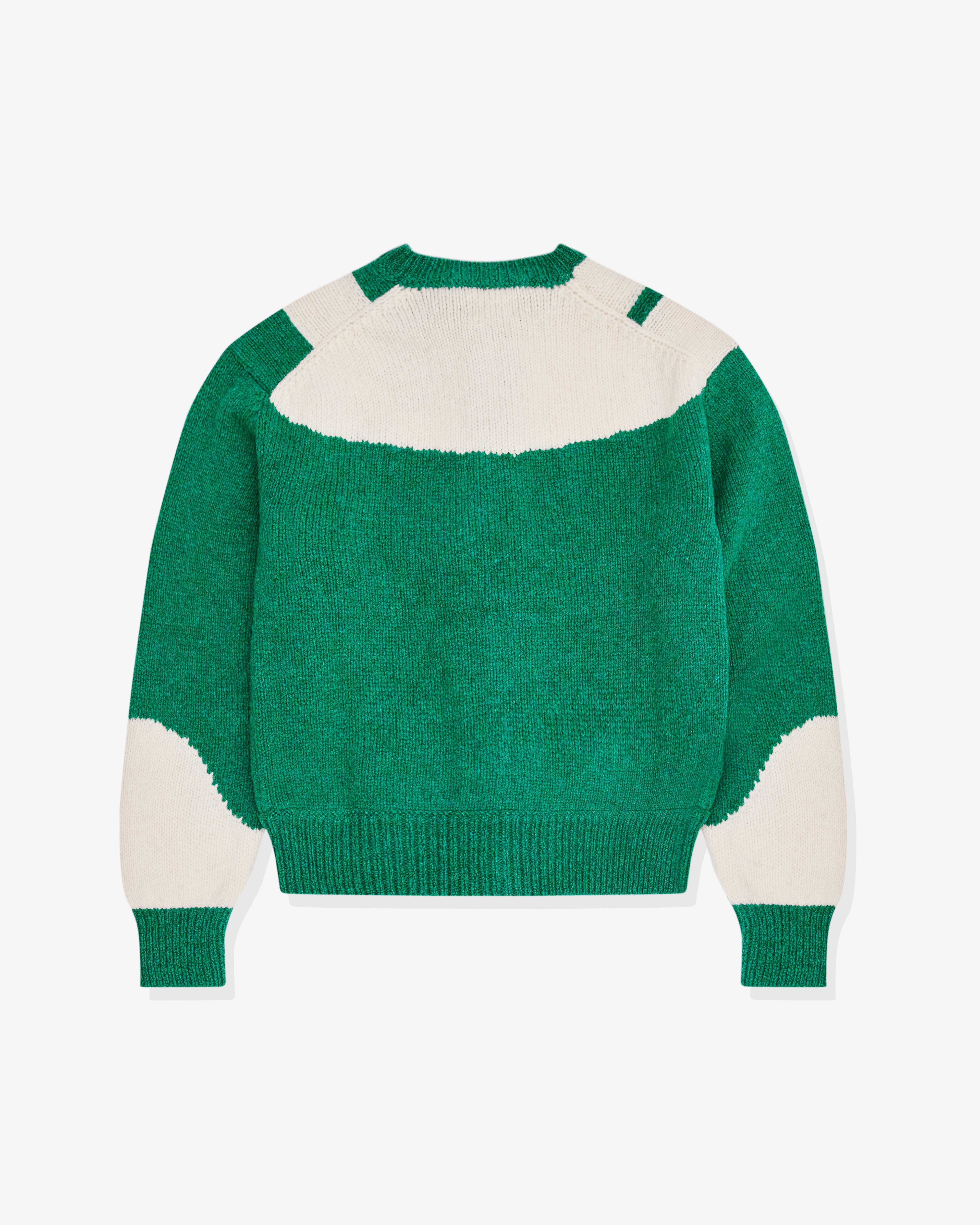 Stefan Cooke - Men's Font Cardigan - (Green/Cream)