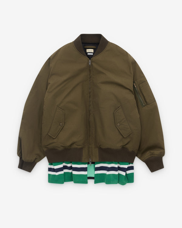 Stefan Cooke - Men's Rugby Skirt Ma-1 Bomber - (Green)