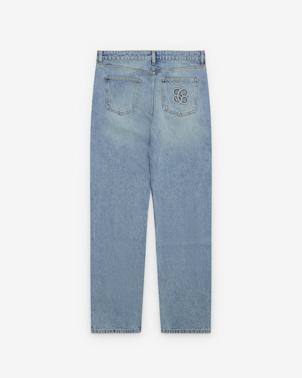 Stefan Cooke - Men's Monogram Jeans - (Blue)