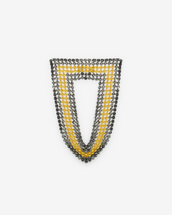 Stefan Cooke - Men's Chainmail Button Collar - (Black/Yellow)