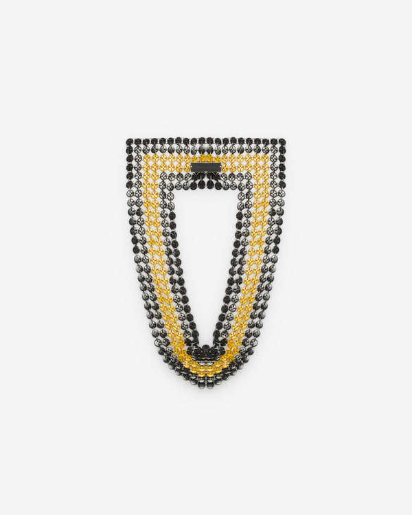 Stefan Cooke - Men's Chainmail Button Collar - (Black/Yellow)