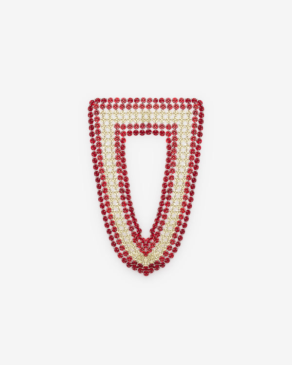 Stefan Cooke - Men's Chainmail Button Collar - (Red/Cream)
