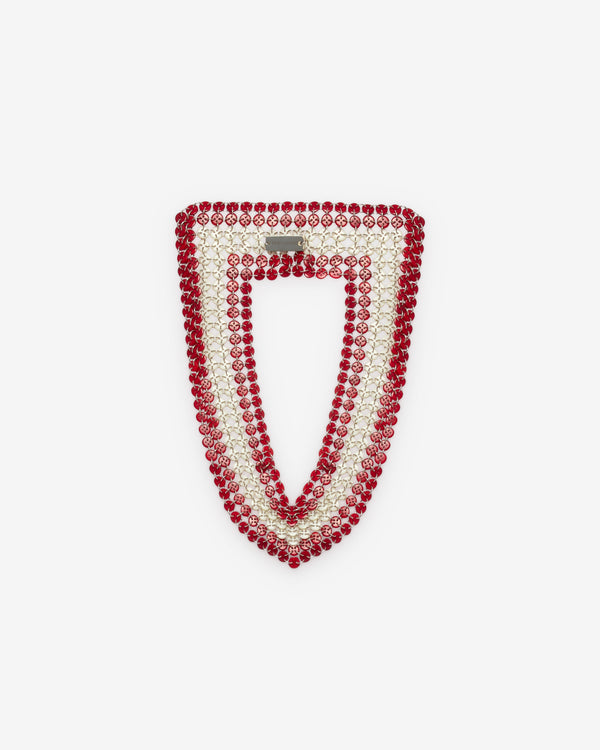 Stefan Cooke - Men's Chainmail Button Collar - (Red/Cream)