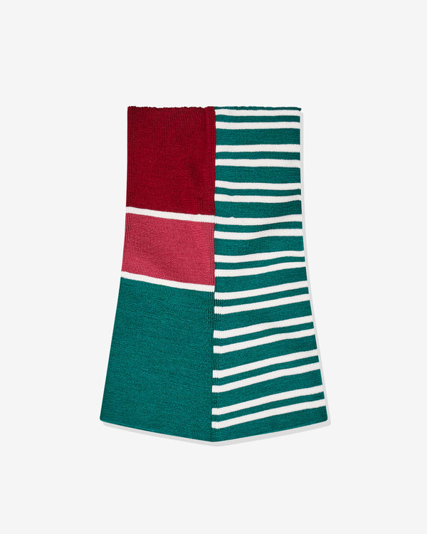 Stefan Cooke - Men's Knit Snood - (Green Stripe)