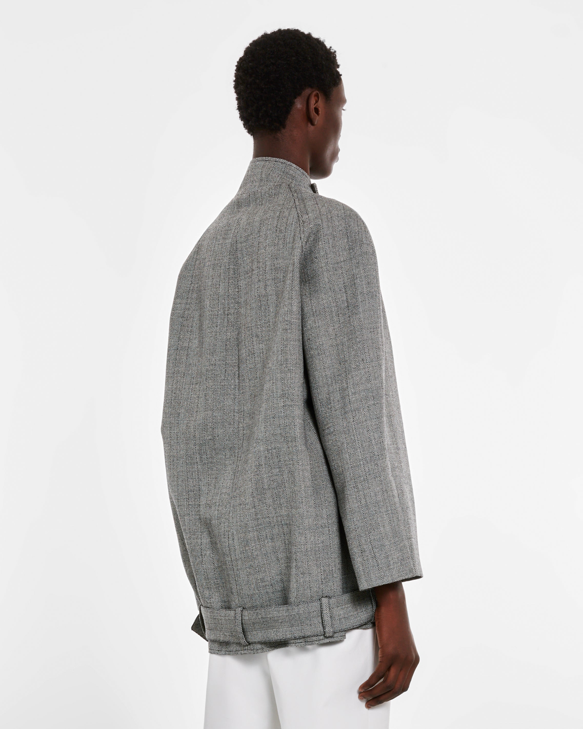 Stefan Cooke - Short Wool Coat - (Grey)