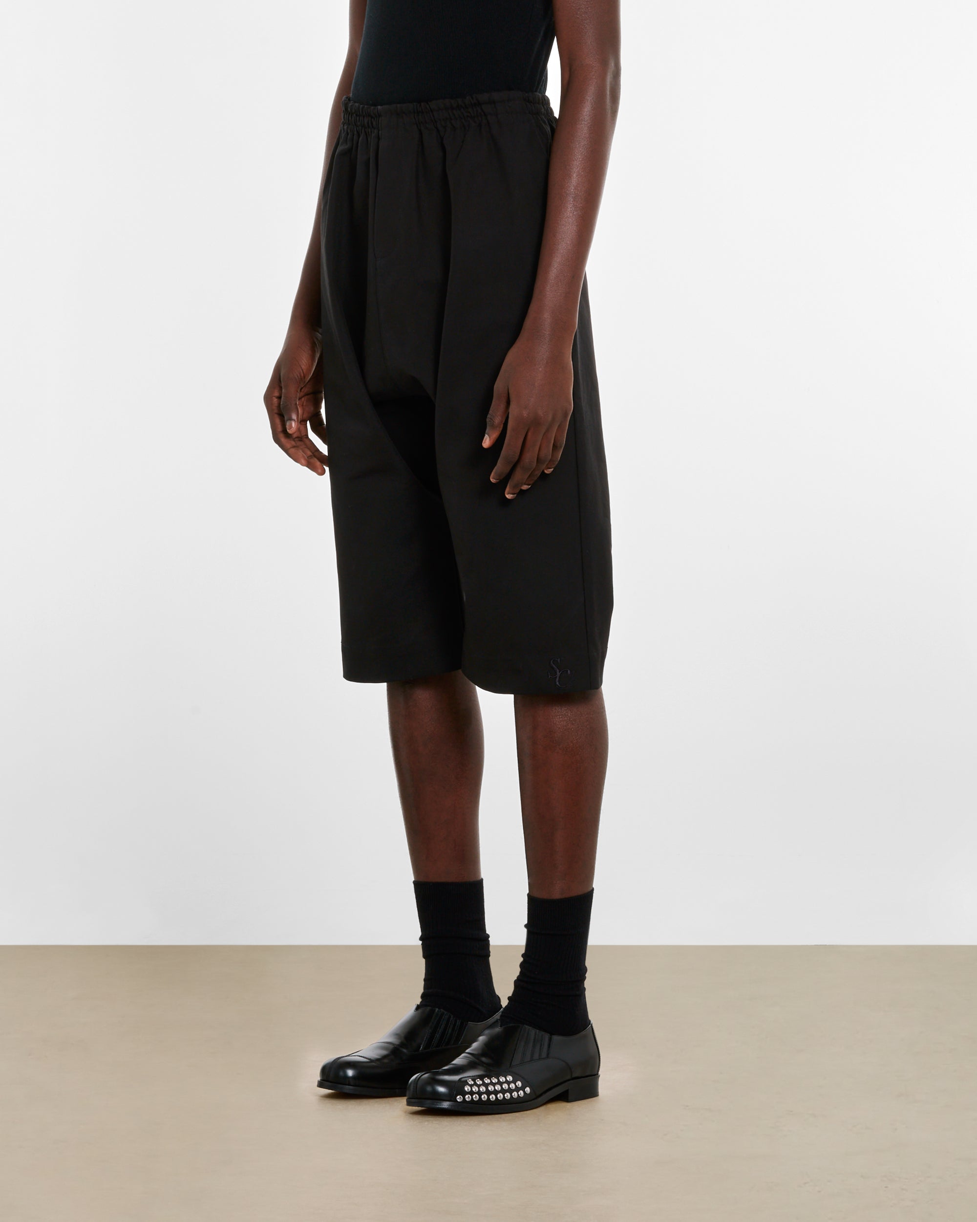 Stefan Cooke: Cropped Trousers (Black) | DSML E-SHOP