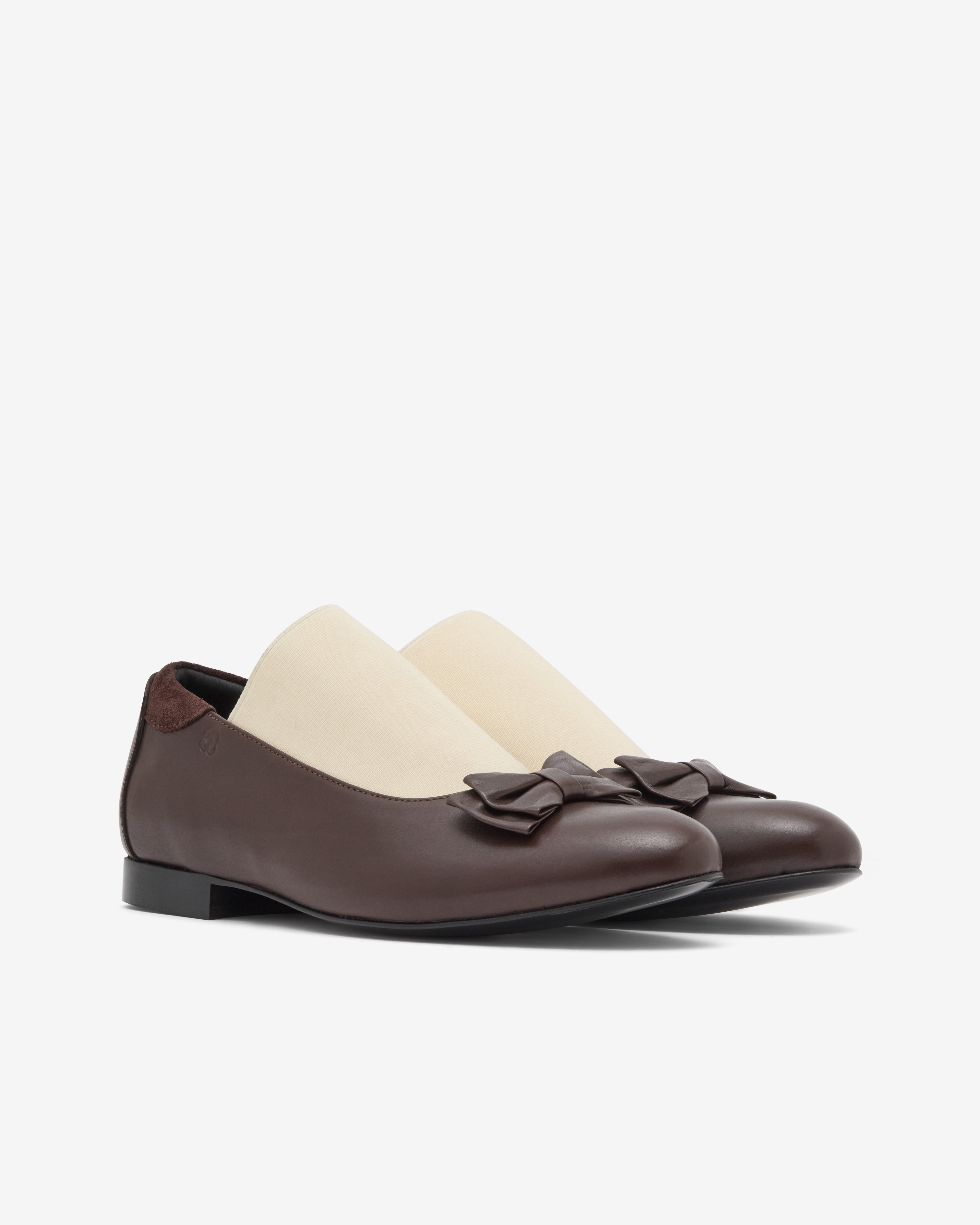 Stefan Cooke: Men's Elastic Opera Shoe (Brown) | Dover Street