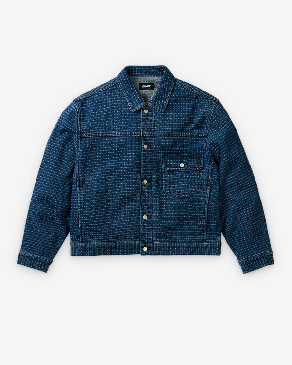 Palace - Men's Stitch Denim Jacket - (Mid Indigo)