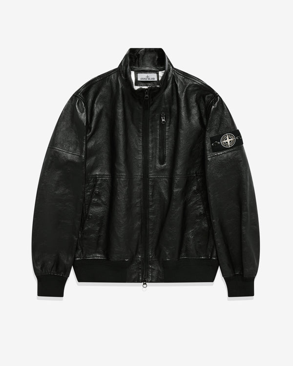 Stone Island - Men's Jacket Leather - (Black)