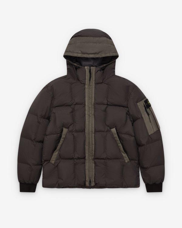 Stone Island - Men's Crinkle Reps Garment Dyed Down Jacket - (Lead Grey)
