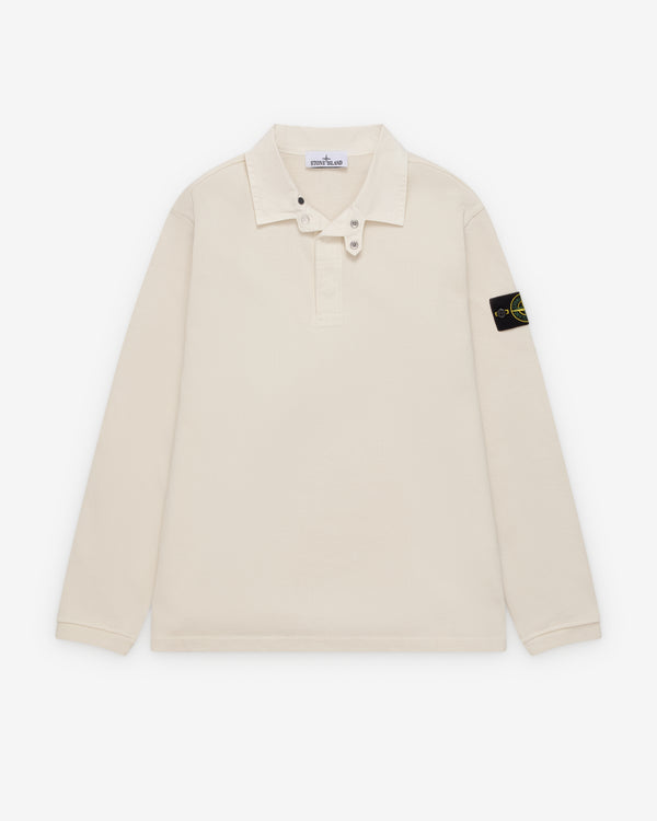 Stone Island - Men's Long Sleeve Polo - (Ivory)