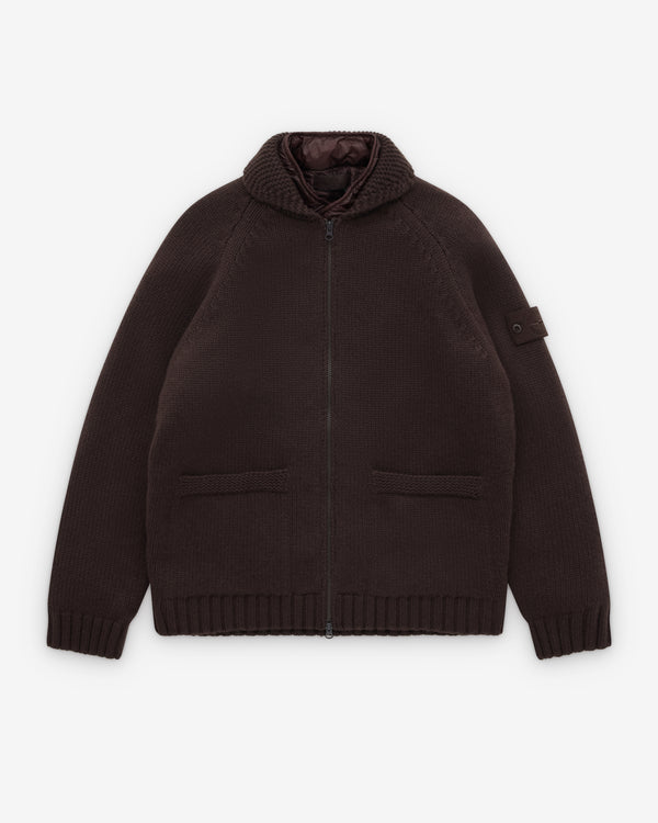Stone Island - Men's Ghost Piece Knit Zip Jumper - (Dark Brown)