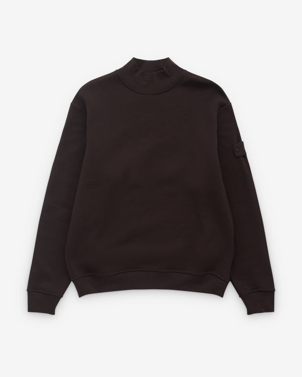 Stone Island - Men’s Ghost Mock Neck Sweatshirt - (Dark Brown)