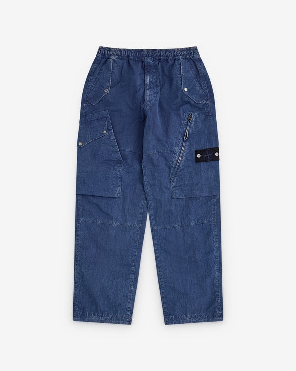 Stone Island - Men’s Denim Cargo Trousers - (Indigo)